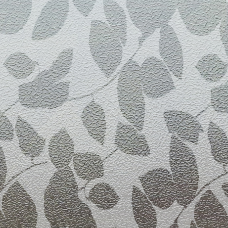 Vitrostatic Fensterfolie mit milchigem Blättermotiv für Sichtschutz und Lichtdurchlässigkeit