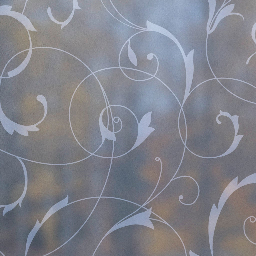 Vitrostatic Sichtschutzfolie Fenster mit geometrischem Muster rund für Privatsphäre und Tageslichtfilterung