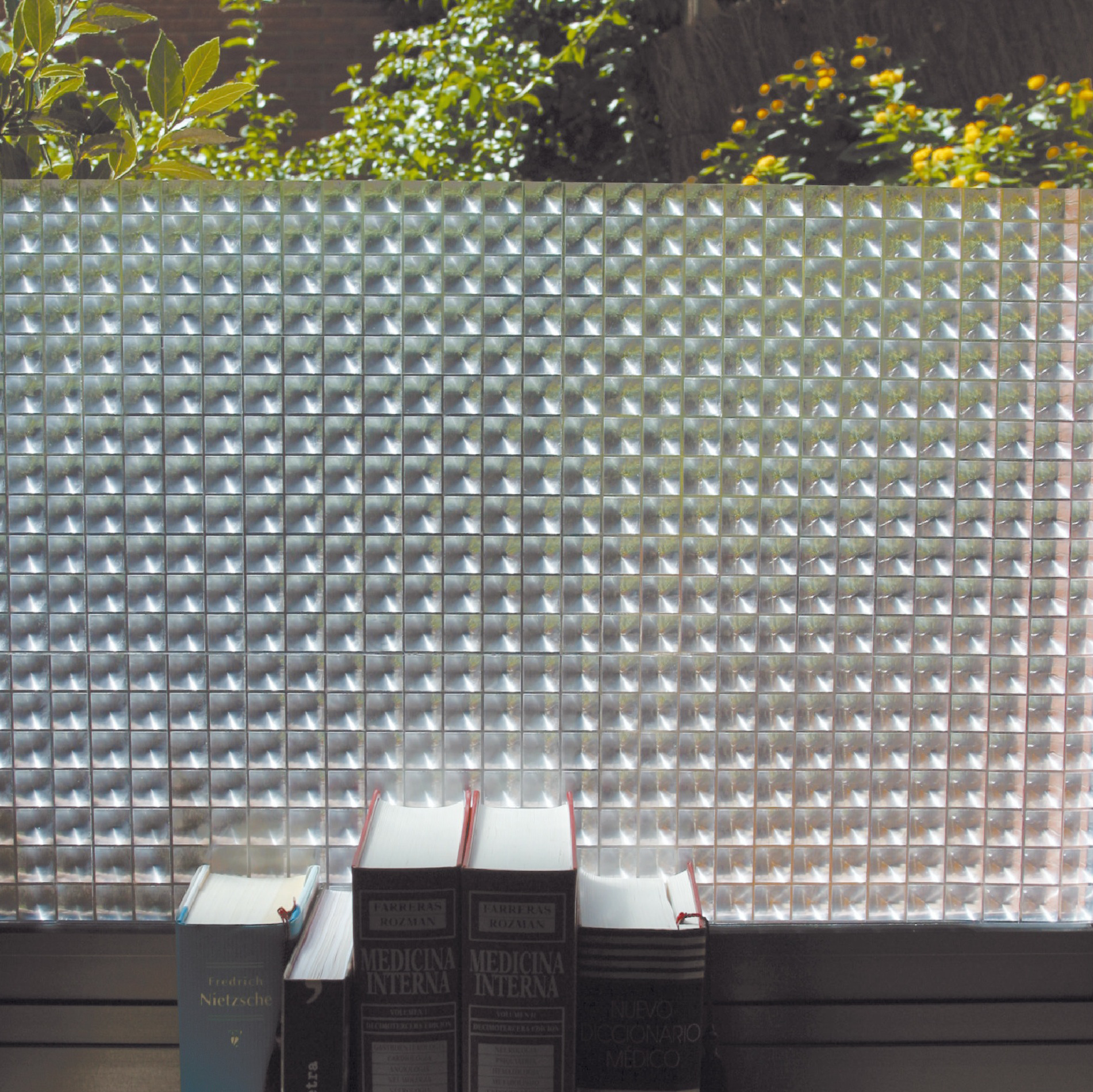 Vitrostatic Sichtschutzfolie Fenster "Geometrisches Muster kantig"