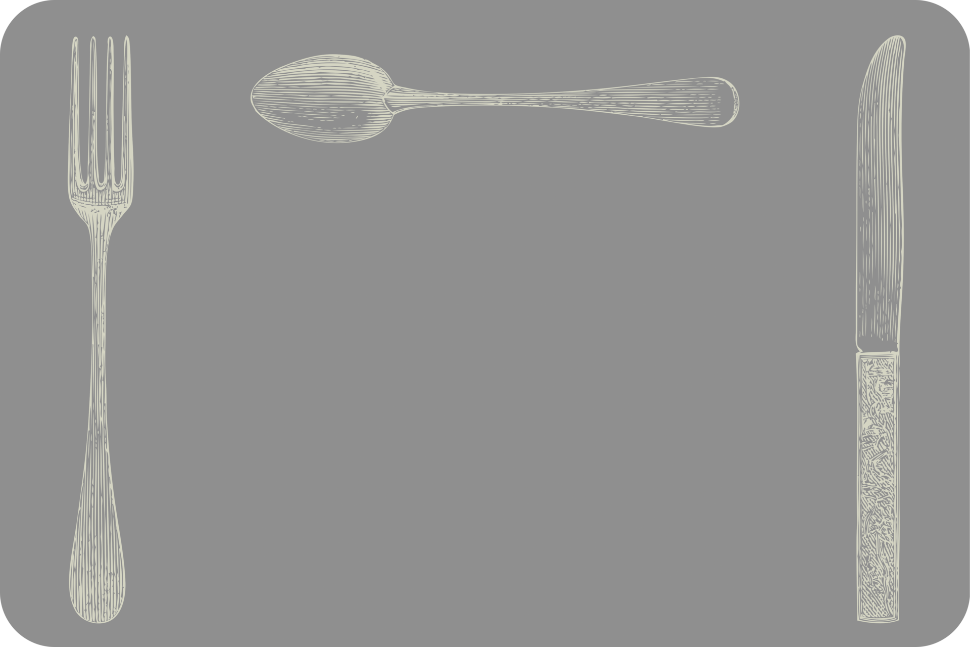 Tischset Food, rechteckig