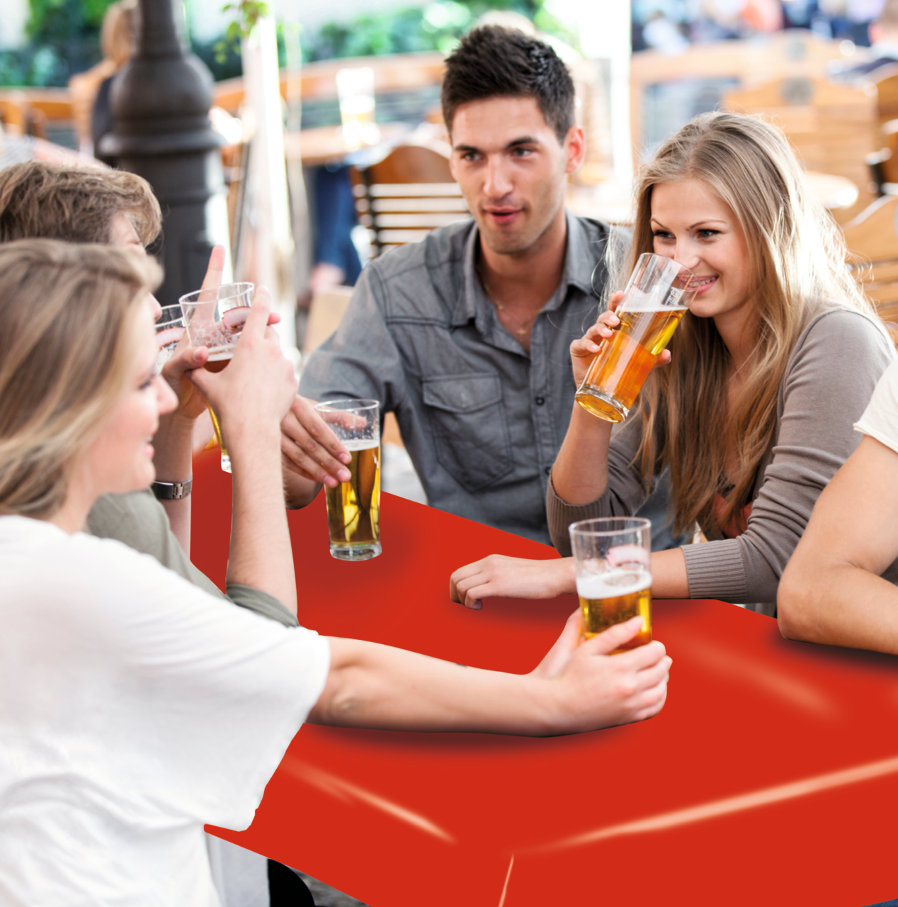 Tischdecke Party, ideal für Biertische