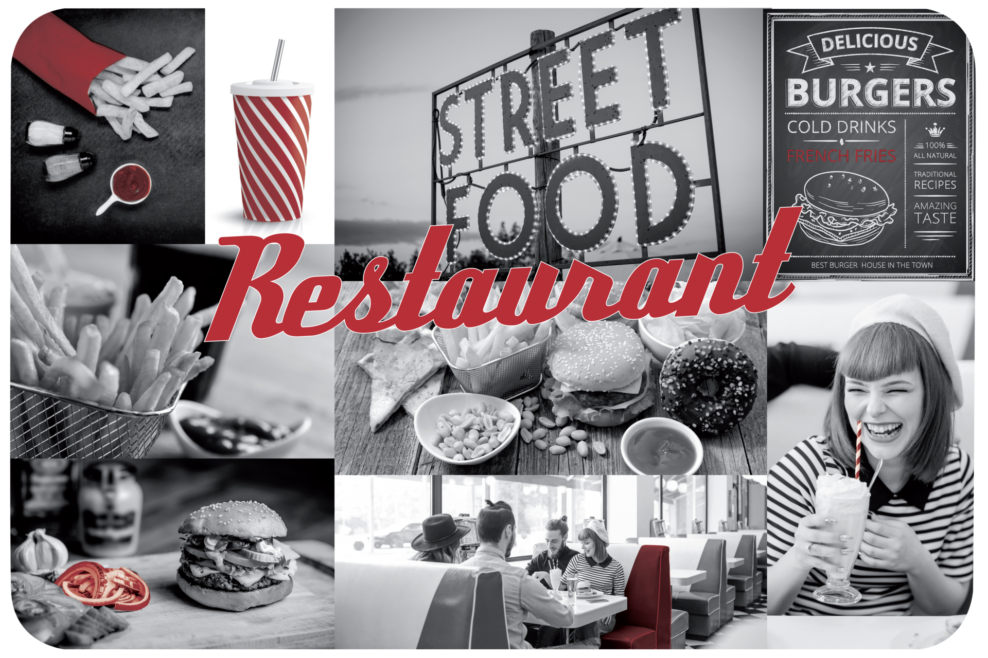 Tischset Food, rechteckig