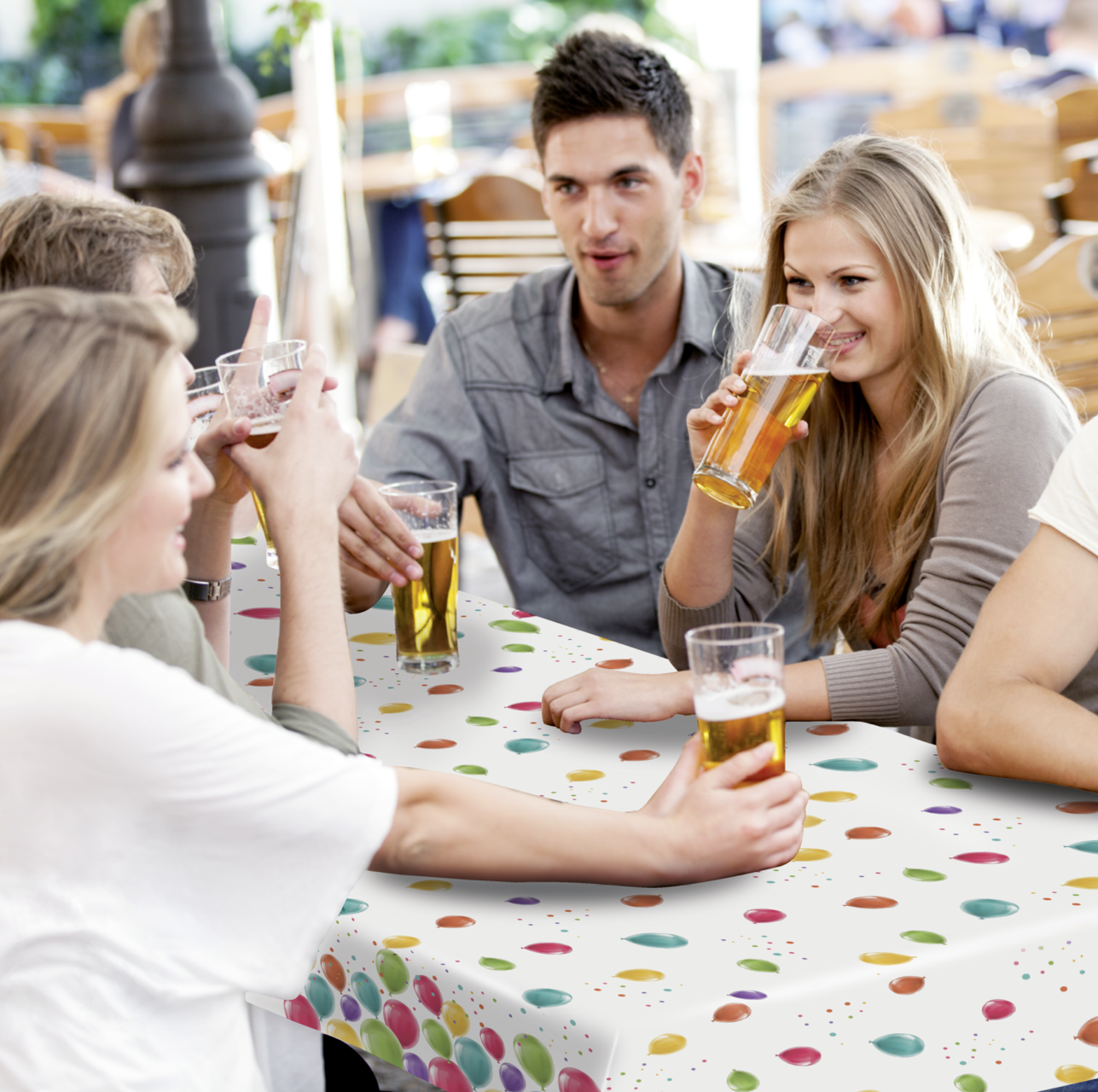 Tischdecke Party, ideal für Biertische