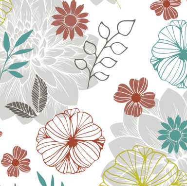 Wachstischdecke Blumen