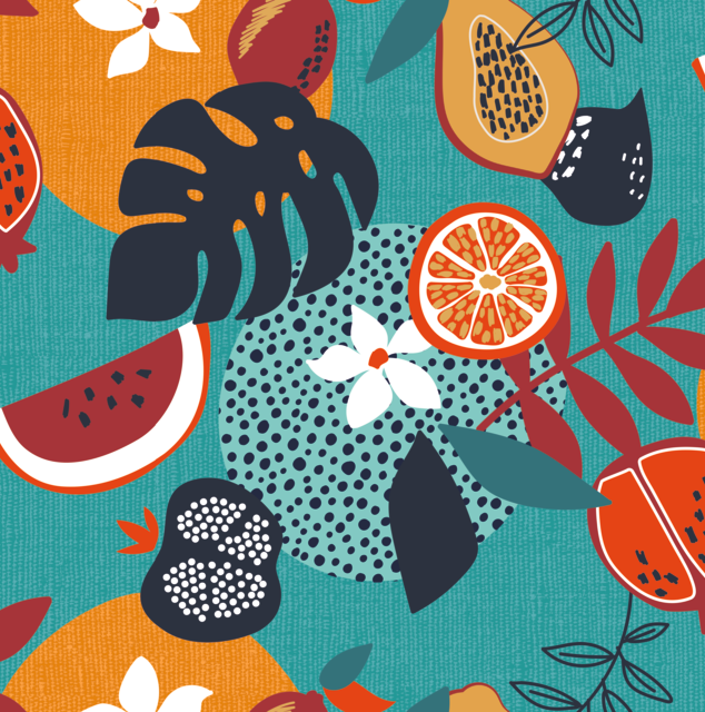 Wachstischdecke Fruits