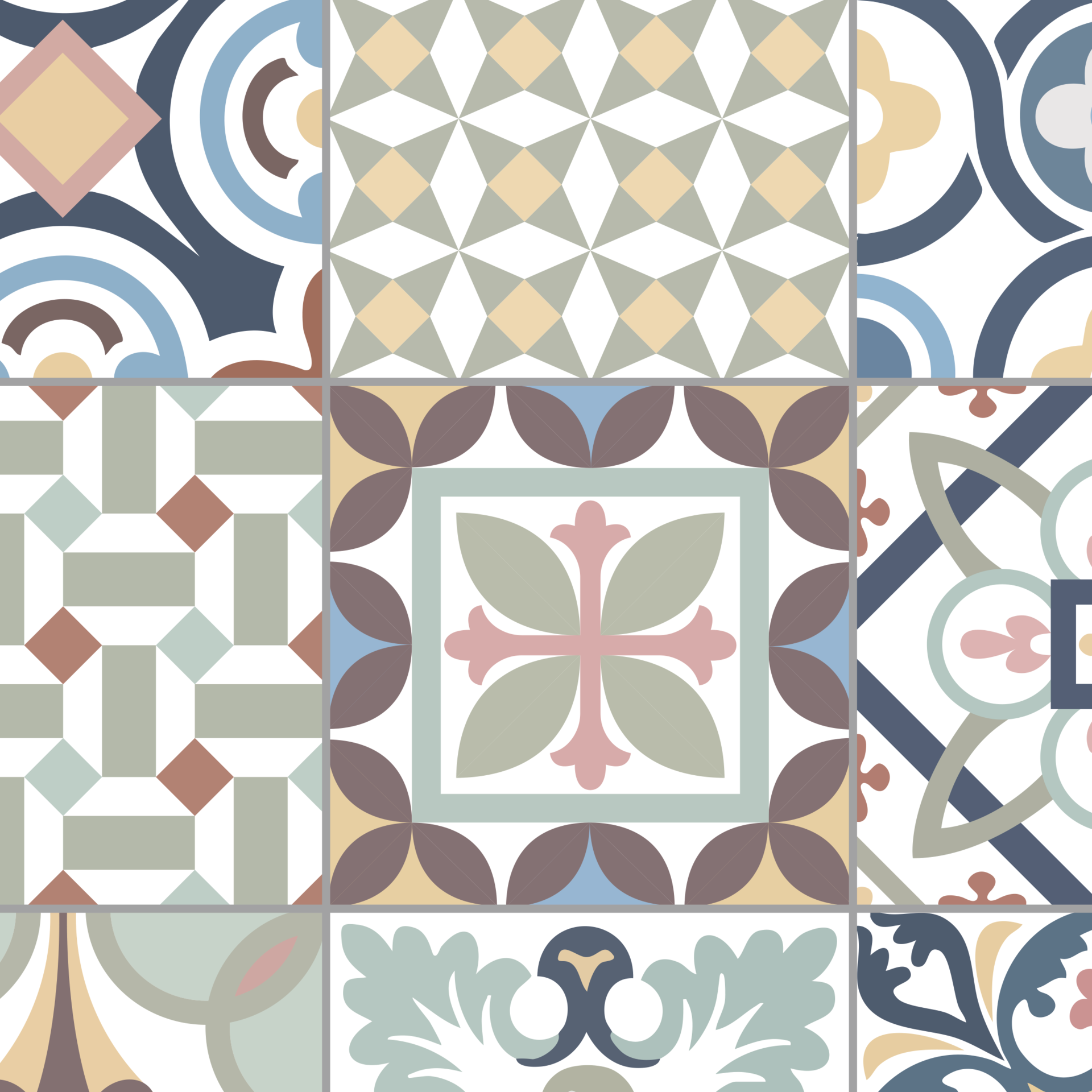 Vénilia Klebefolie Premium Tiles selbstklebende Fliesenoptik matte Dekofolie für Möbel und Türen