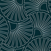 Blaue Vénilia Klebefolie Standard mit geometrischem Muster auf glatter Möbeloberfläche