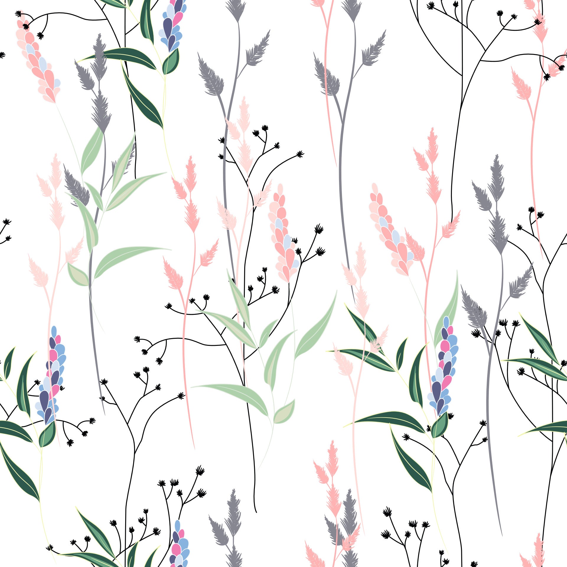 Vitrostatic Sichtschutzfolie Fenster "Blumen"