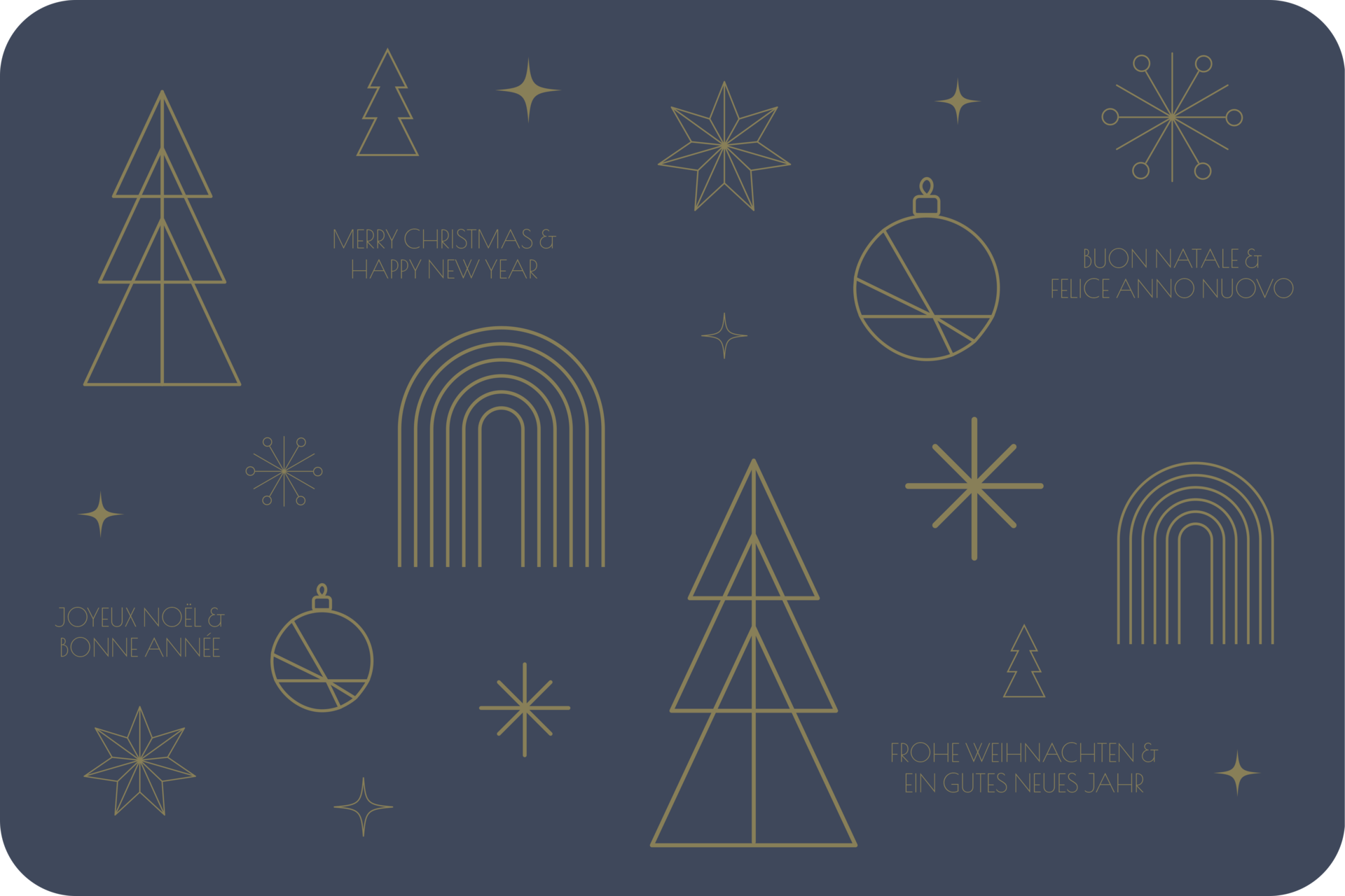 Tischset Weihnachten, rechteckig