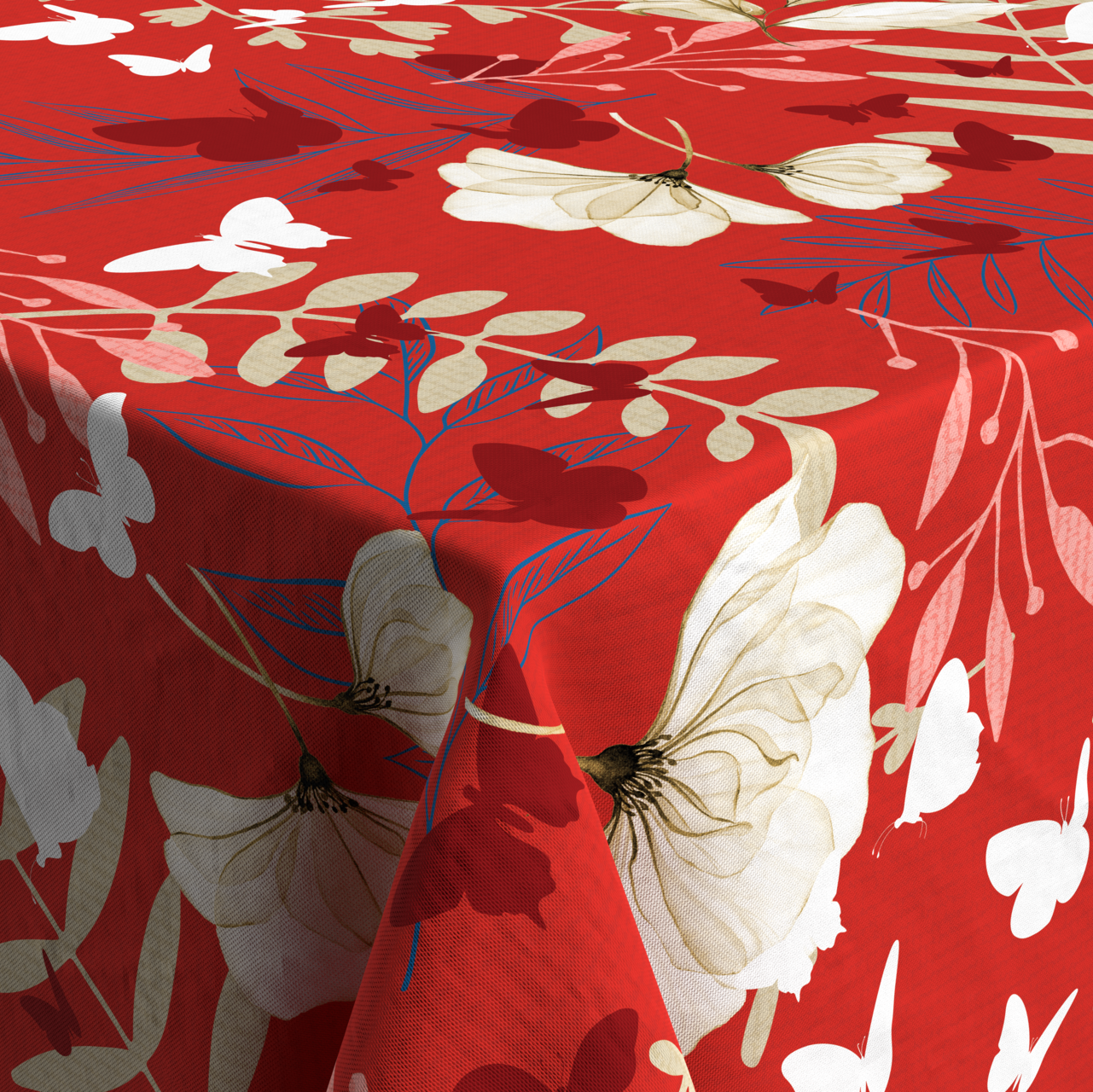 Textile Tischdecke Blumen