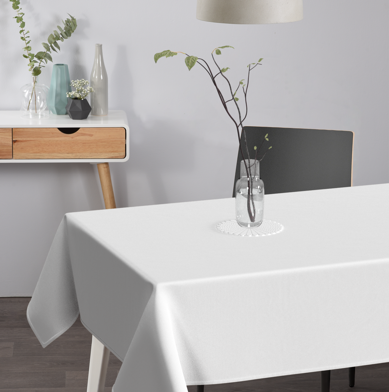 Textile einfarbige Tischdecke Uni zum Schutz und für ein gepflegtes Tischbild