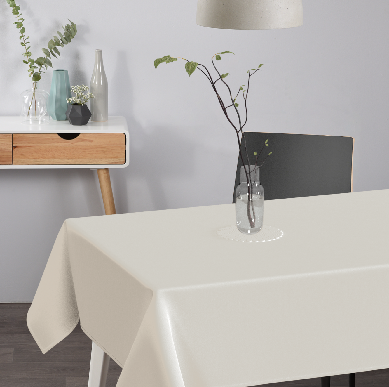 Textile Tischdecke Uni