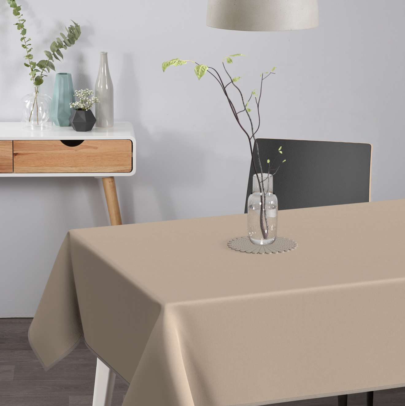 Textile Tischdecke Uni
