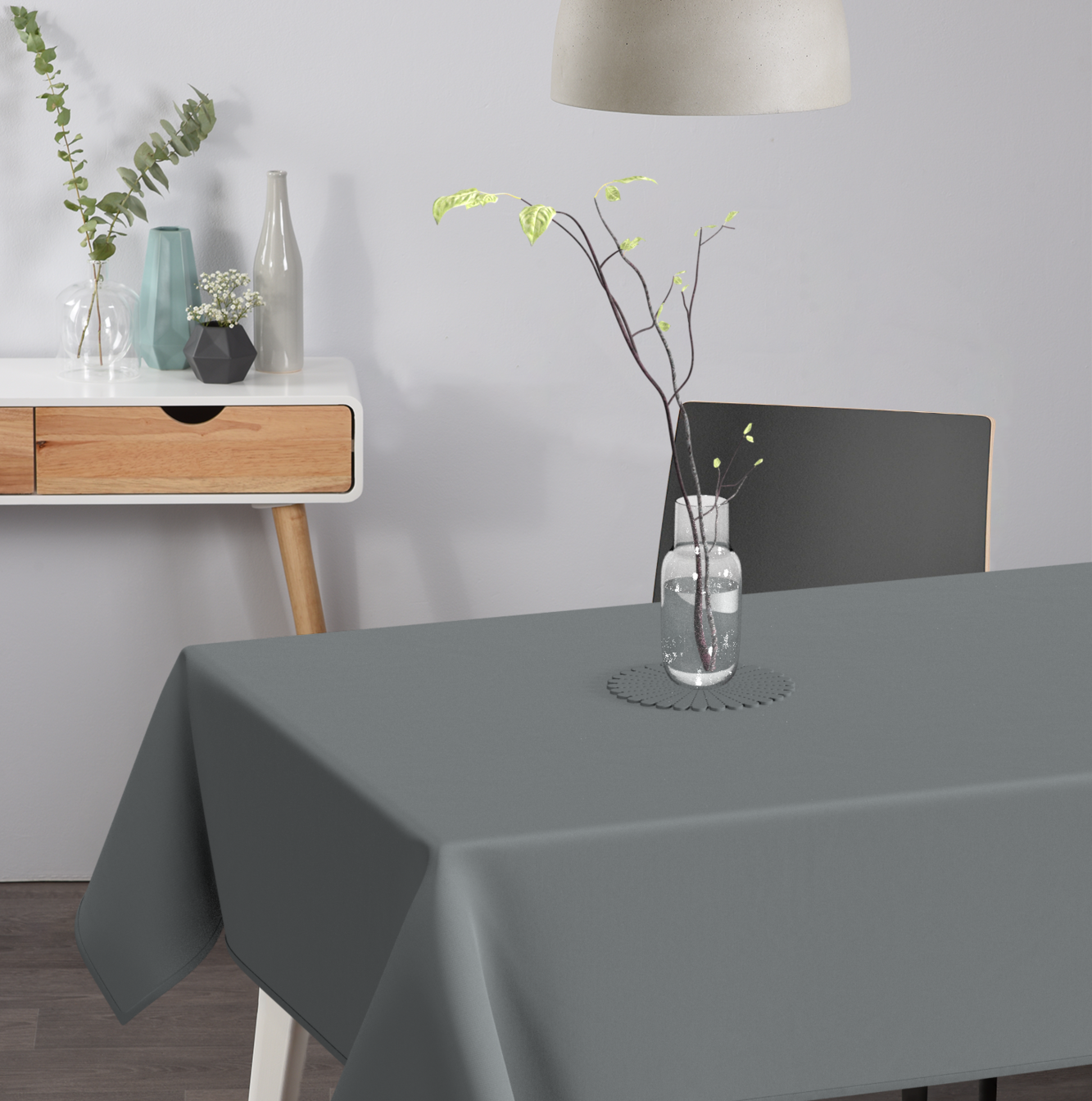 Textile Tischdecke Uni