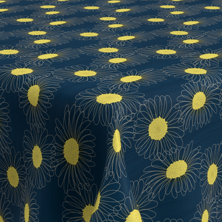Textile Tischdecke Blumen