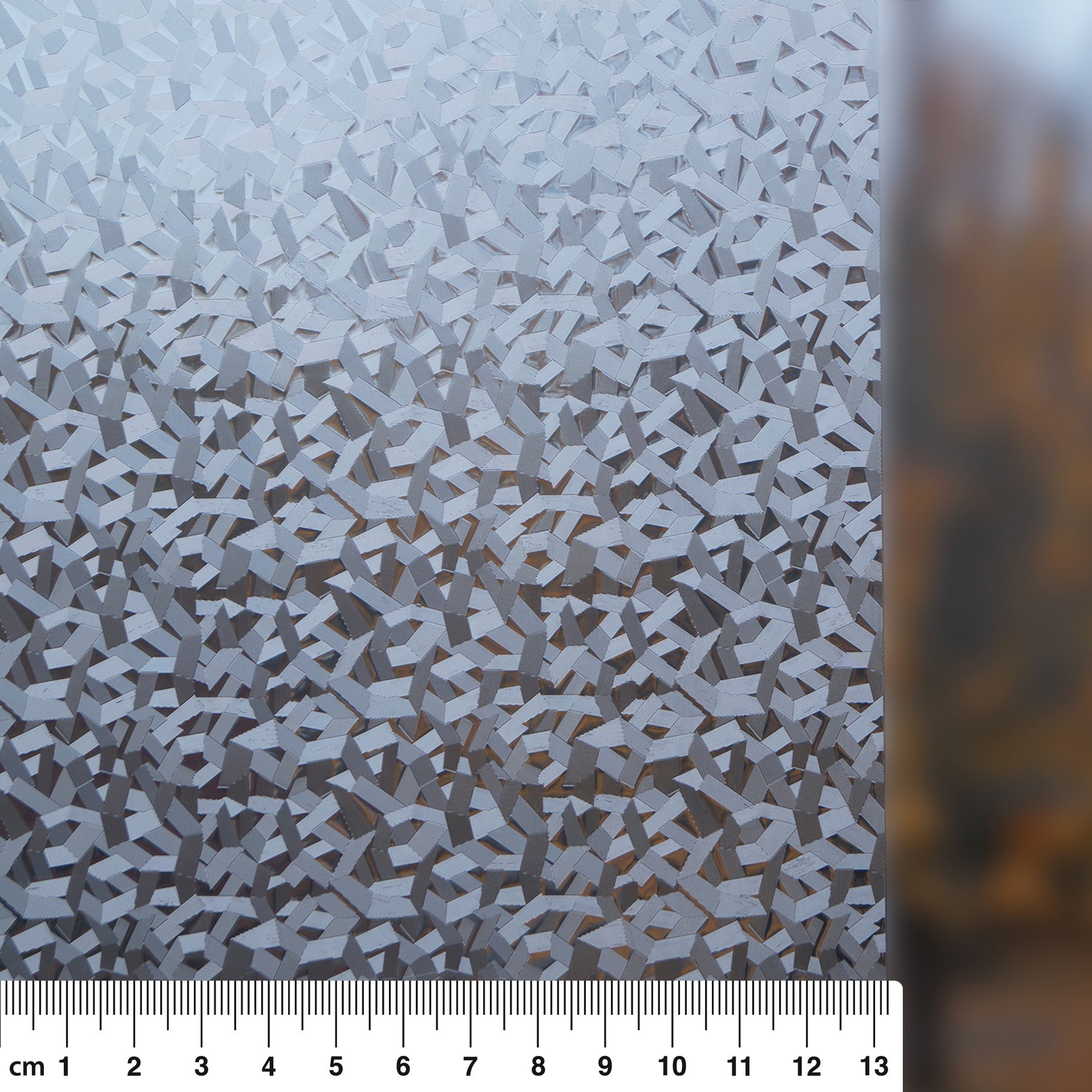 Vitrostatic Sichtschutzfolie Fenster "Geometrisches Muster kantig"