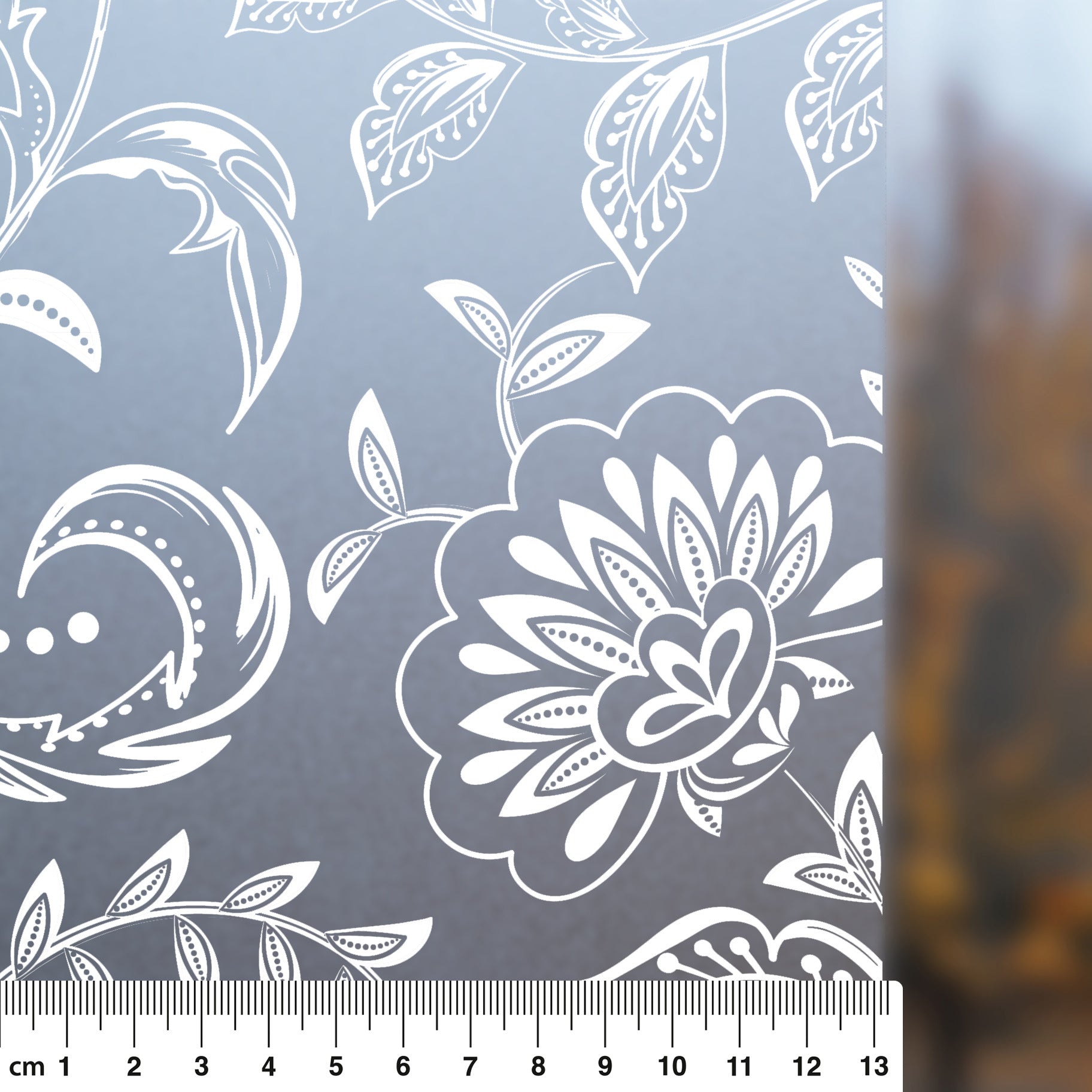 Vitrostatic Sichtschutzfolie Fenster "Blumen"