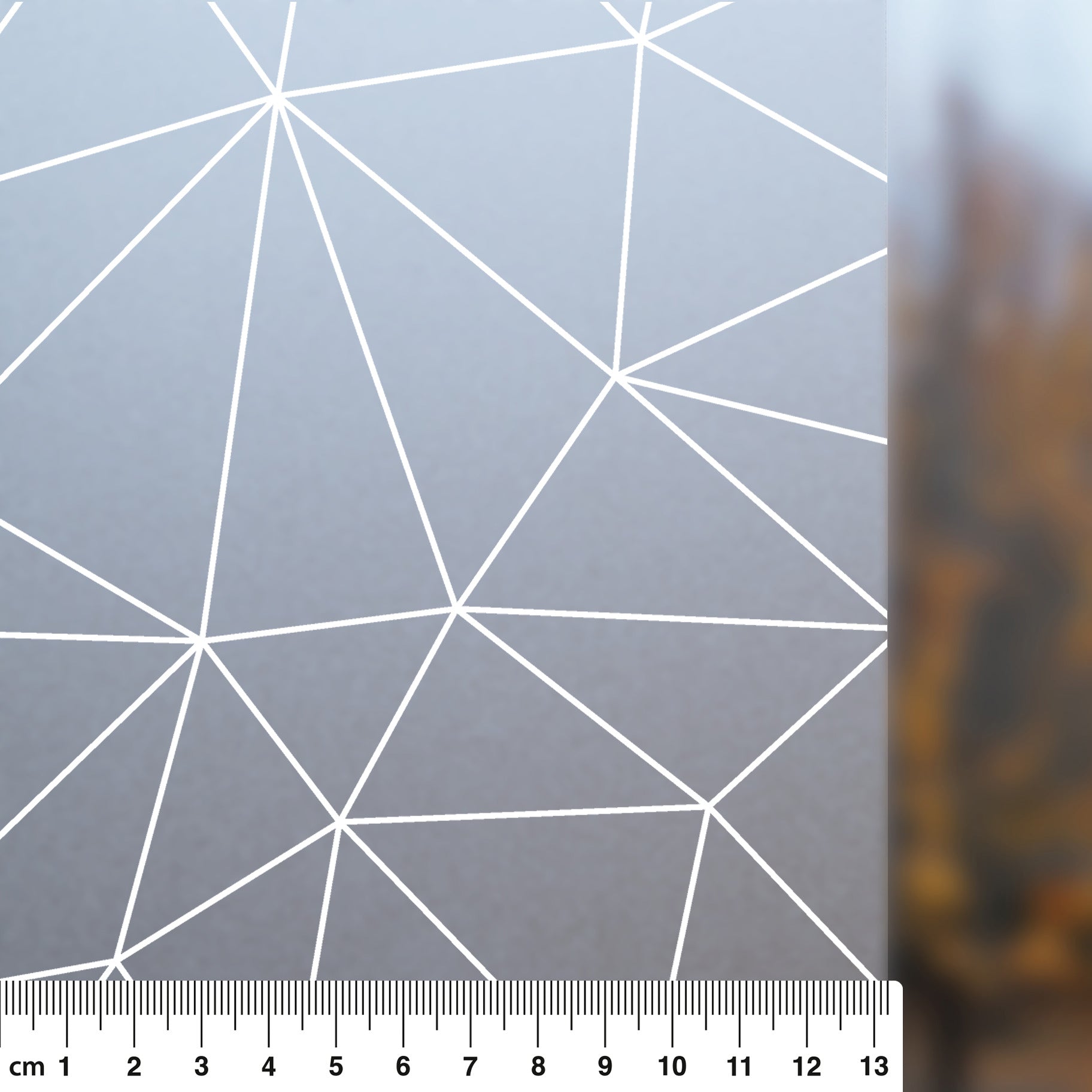 Vitrostatic Sichtschutzfolie Fenster "Geometrisches Muster kantig"