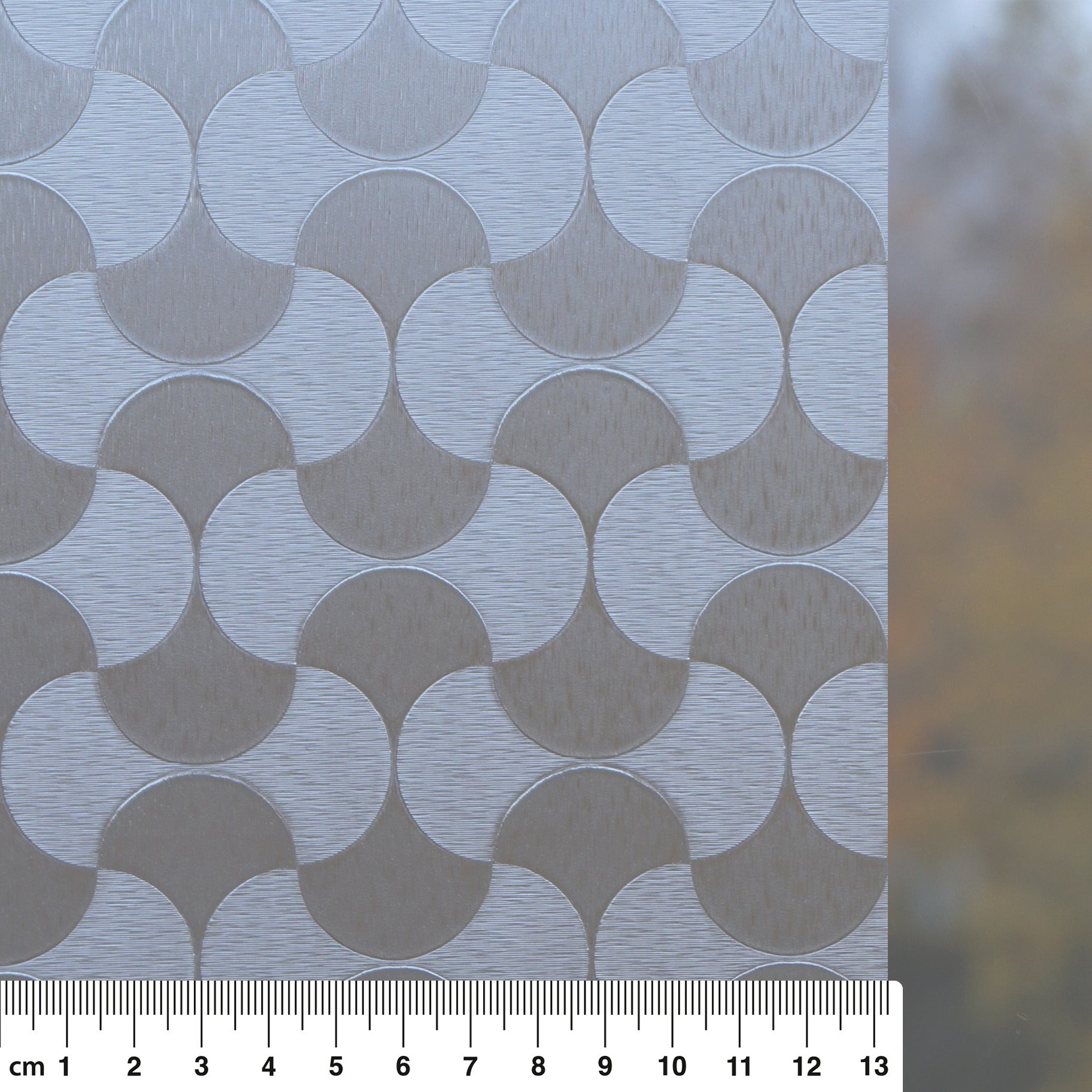 Vitrostatic Sichtschutzfolie Fenster "Geometrisches Muster rund"