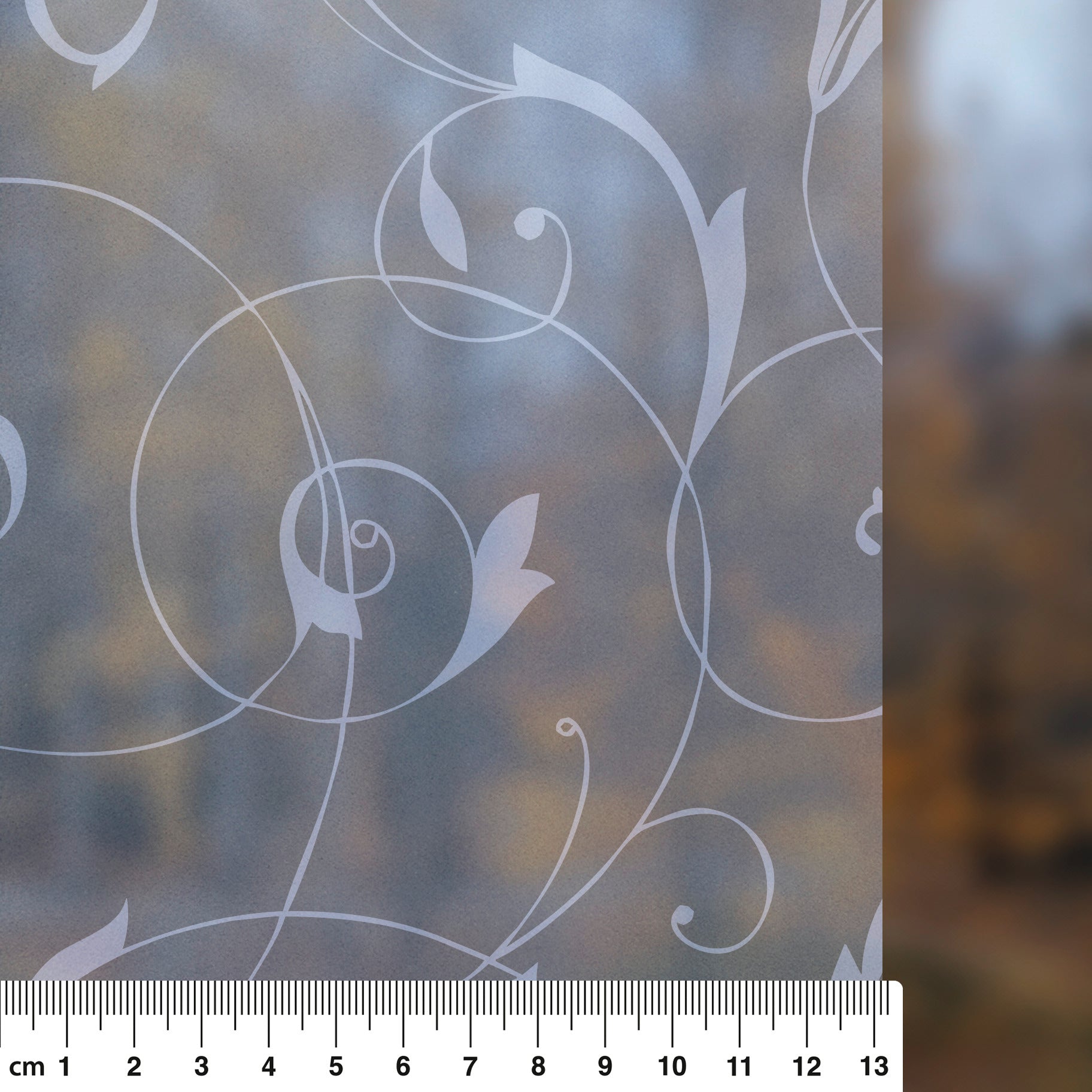 Vitrostatic Sichtschutzfolie Fenster "Geometrisches Muster rund"