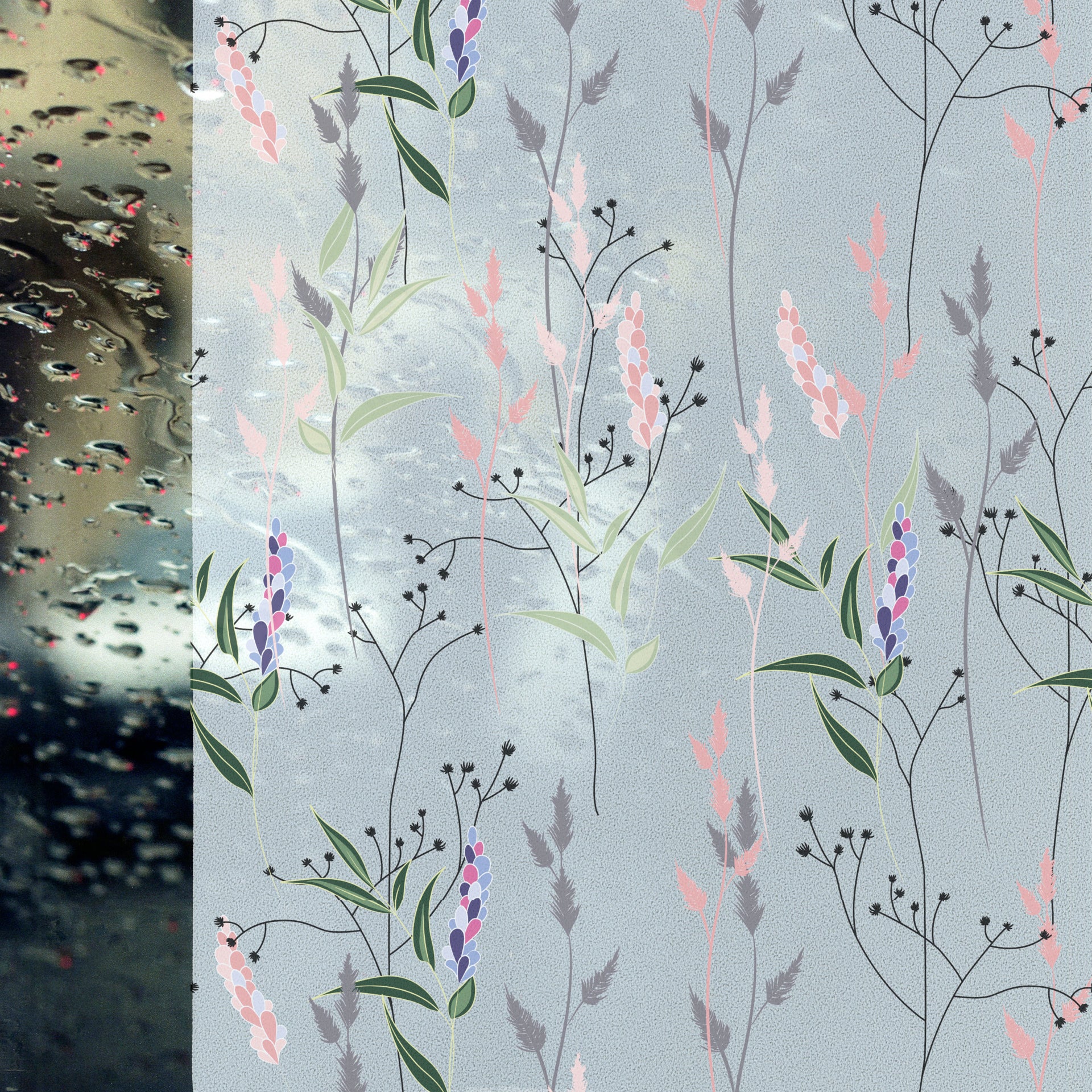 Vitrostatic Sichtschutzfolie Fenster "Blumen"