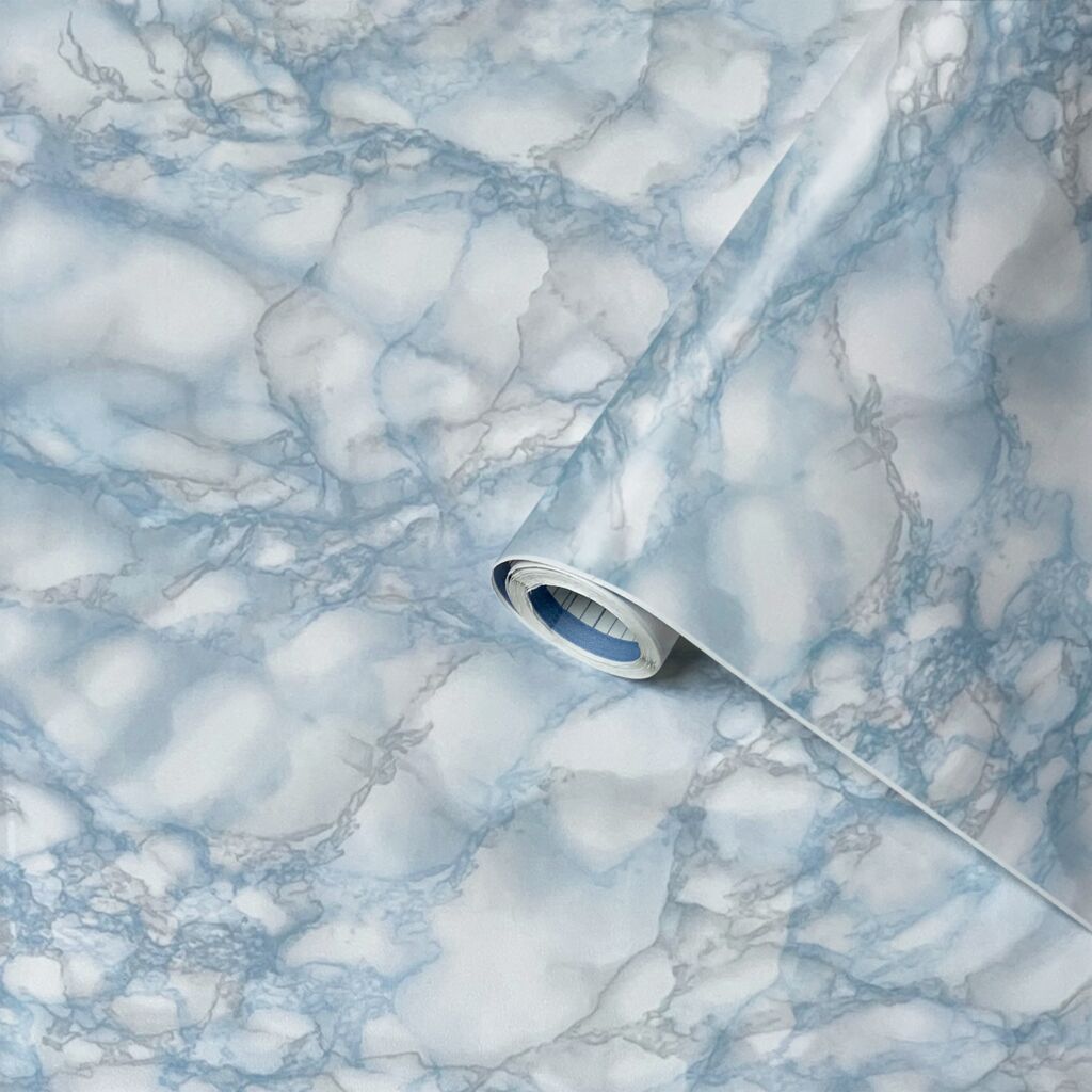 Klebefolie Marmor blau - 45x200cm