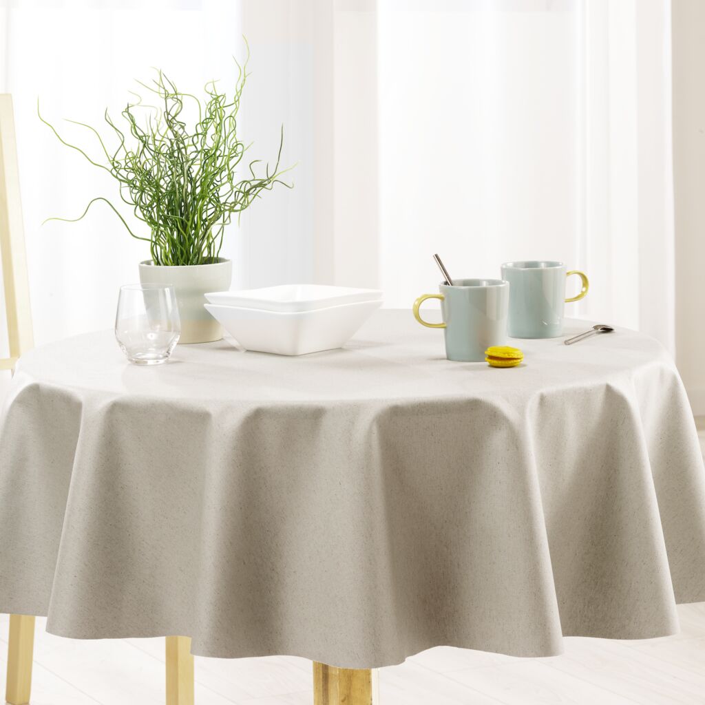 creme Tischdecke Leinen Venilia |