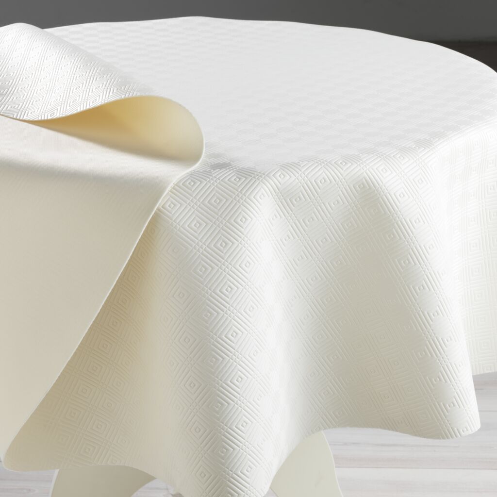 Nappe Protège-Table Caligomme Blanc : Rectangle Rond et Ovale