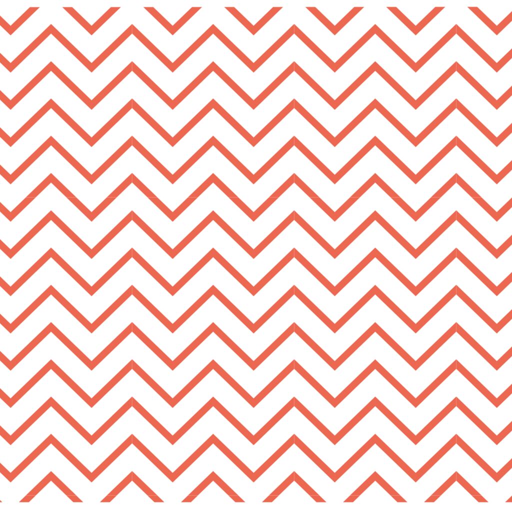 Tischset Zigzag fine rot - 45x30cm, rechteckig