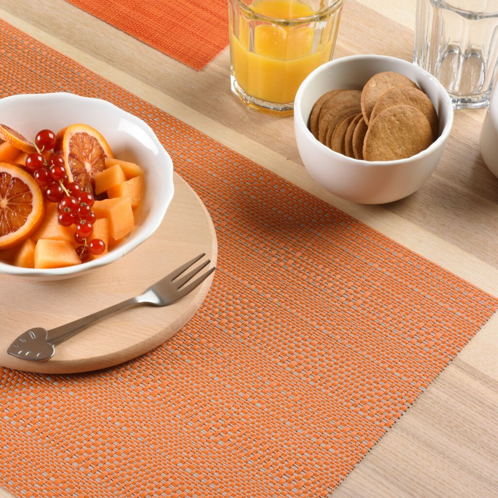 Tischset Mix orange - 45x30cm, rechteckig