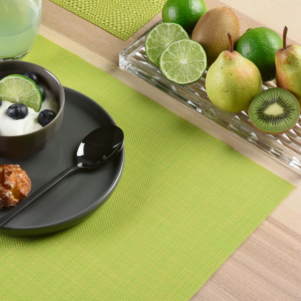 Tischset Melange apfelgrün - 45x30cm, rechteckig
