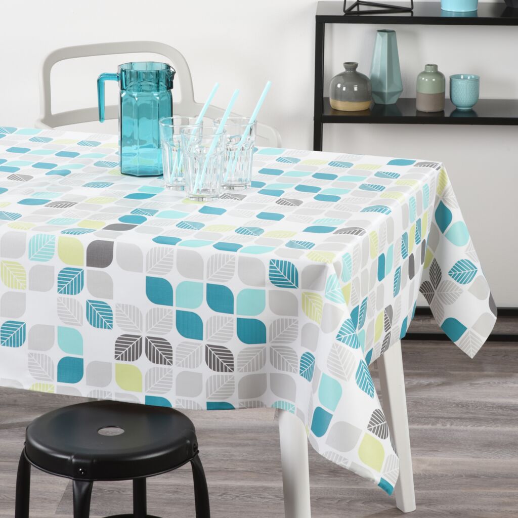 Nappe Toile Cirée Rectangle Brunch retro