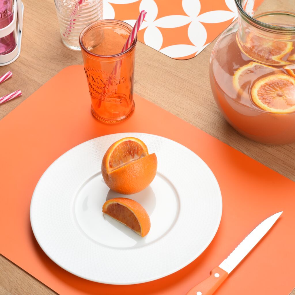 Set de table Orange - 45x30cm, rectangulaire
