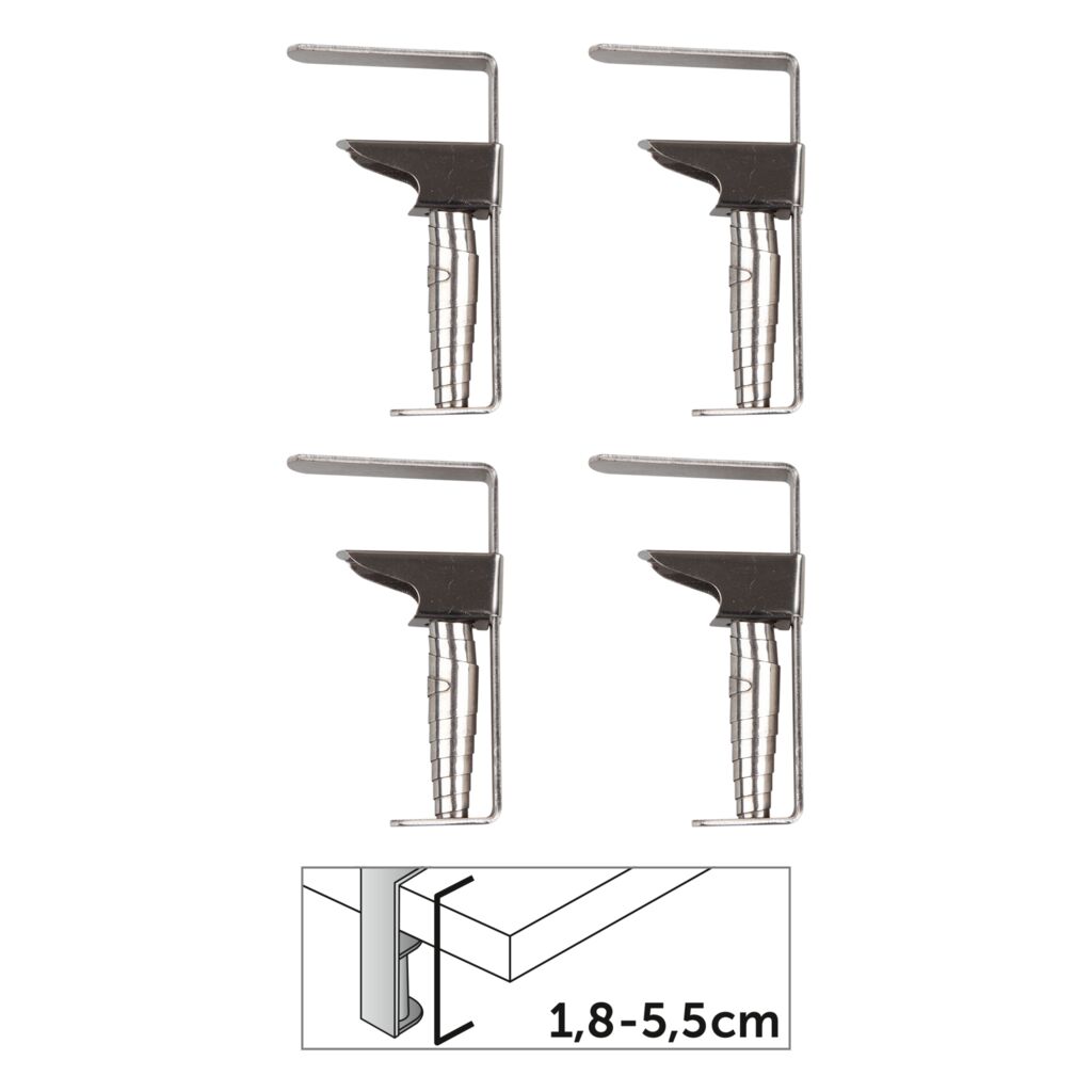 Tischtuchklammer Inox Premium - 4 Stück