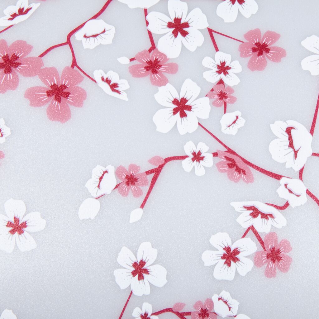 Film vitrostatique pour vitre décoratif douces fleurs Couleur blanc Art For  The Home